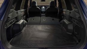 The rear cargo mat in a 2025 Subaru Forester
