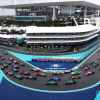 The Miami Grand Prix F1 race taken from above