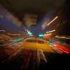 The view of a drunk driver, like a Florida man who recently rolled his sedan and ran.